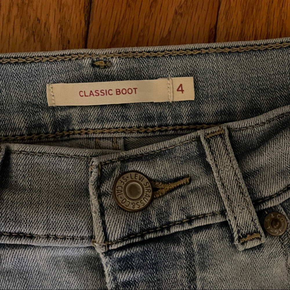 Levi's Light Blue Boot Cut Jeans W27 L32 - Picture 3 of 6